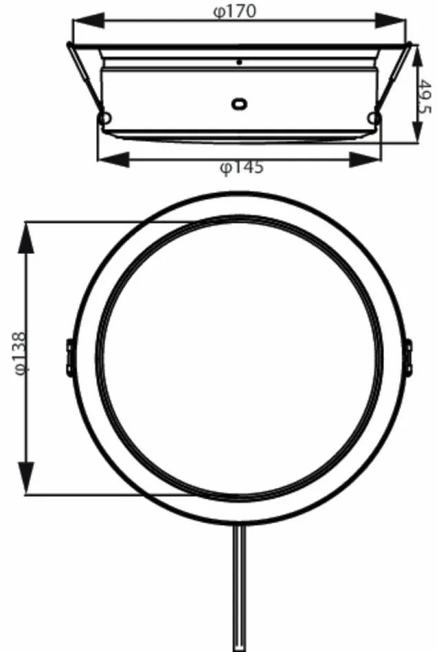 Philips 8720169212824 lampa sufitowa LED Diamond, 1x 6,5 W 1150 lm 3000 K