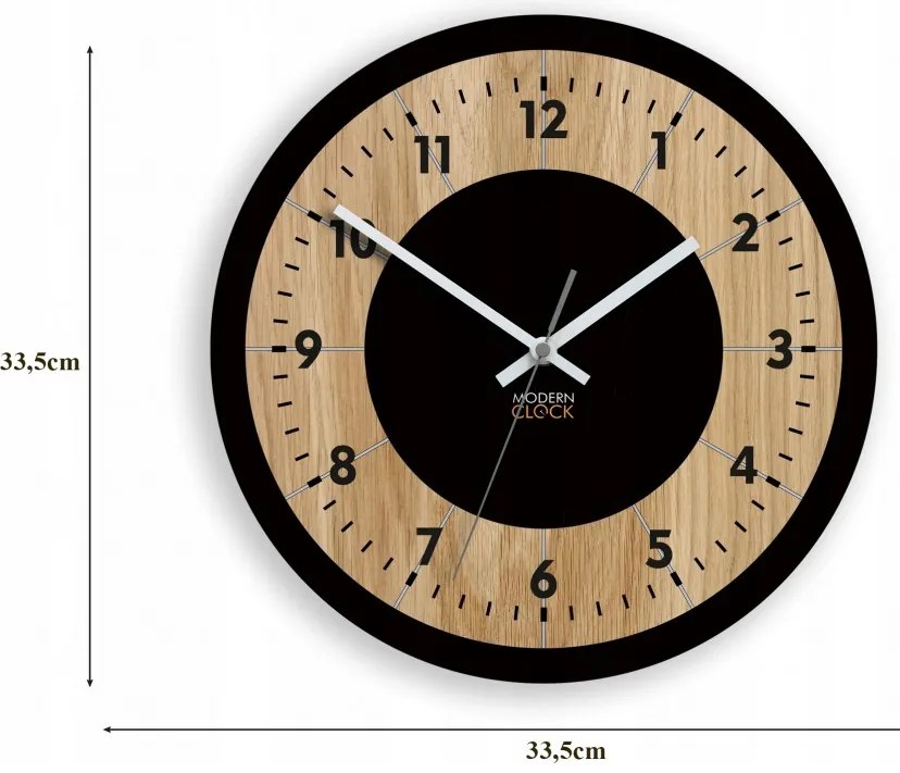 Zegar na ścianę nowoczesny efektowny okrągły cichy do kuchni salonu pokoju