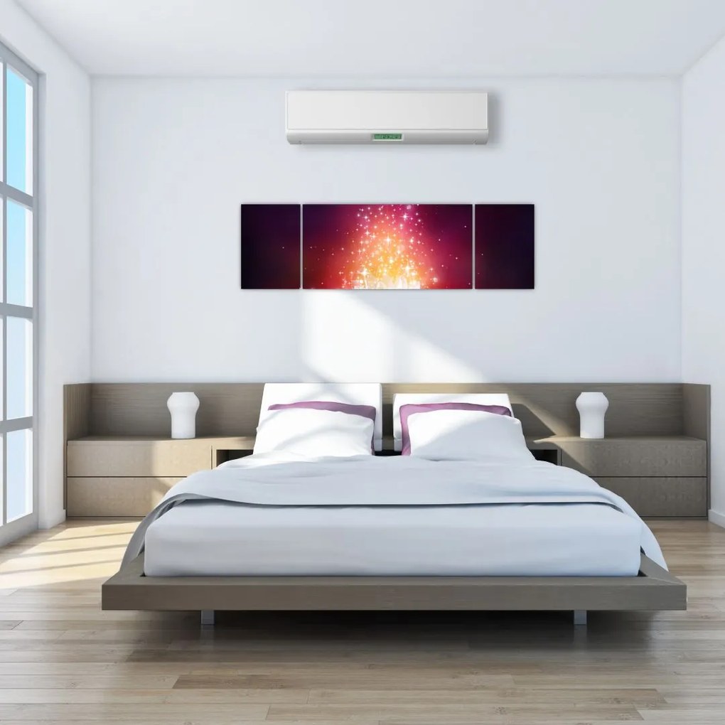 Obraz kwiatu lotosu (170x50 cm)