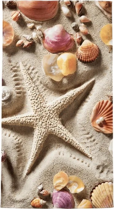 Szybkoschnący ręcznik plażowy OCEAN SAND kolorowy 70 x 140 cm, 100% mikrofibra