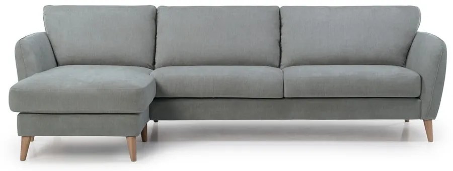 Jasnoszary narożnik Scandic Oslo, lewy róg, 278 cm