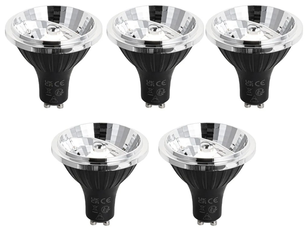 Zestaw 5 żarówek LED GU10 z 3-stopniową regulacją ściemniania 70mm 6,5W 600LM 4000K