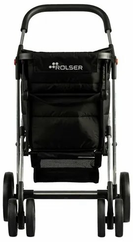Rolser Składany wózek na kółkach Basket Polar 4Big, czarny