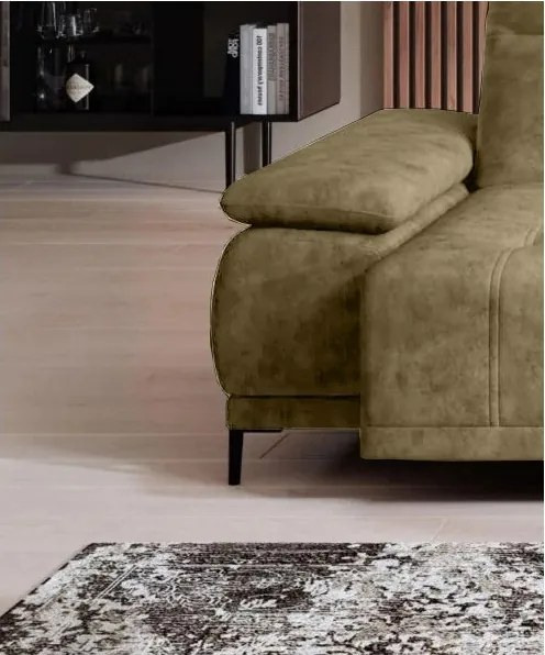 Narożnik FOCUS S z elektryczną regulacją siedziska w tkaninie Promocyjnej SALVADOR 10 WERSAL