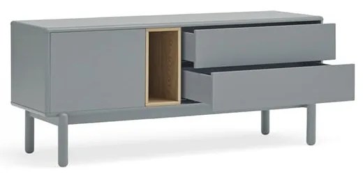 Niebieska/szara szafka pod TV 140x56 cm Corvo – Teulat