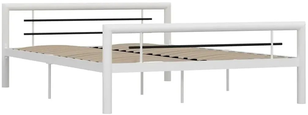 Białe metalowe łózko w stylu loftowym 120x200 cm E5-G31