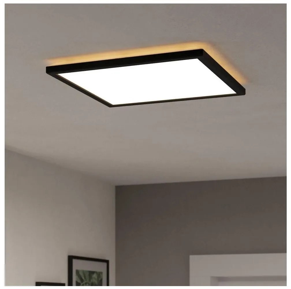Eglo 901443-LED Lampa sufitowa łazienkowa ROVITO 17,6W/230V 39x39cm IP44 czarna