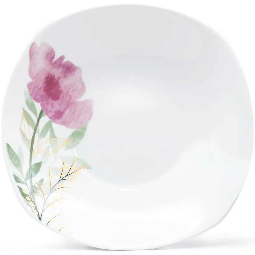 Arôme Home 18-częściowy zestaw obiadowy Różowy mak