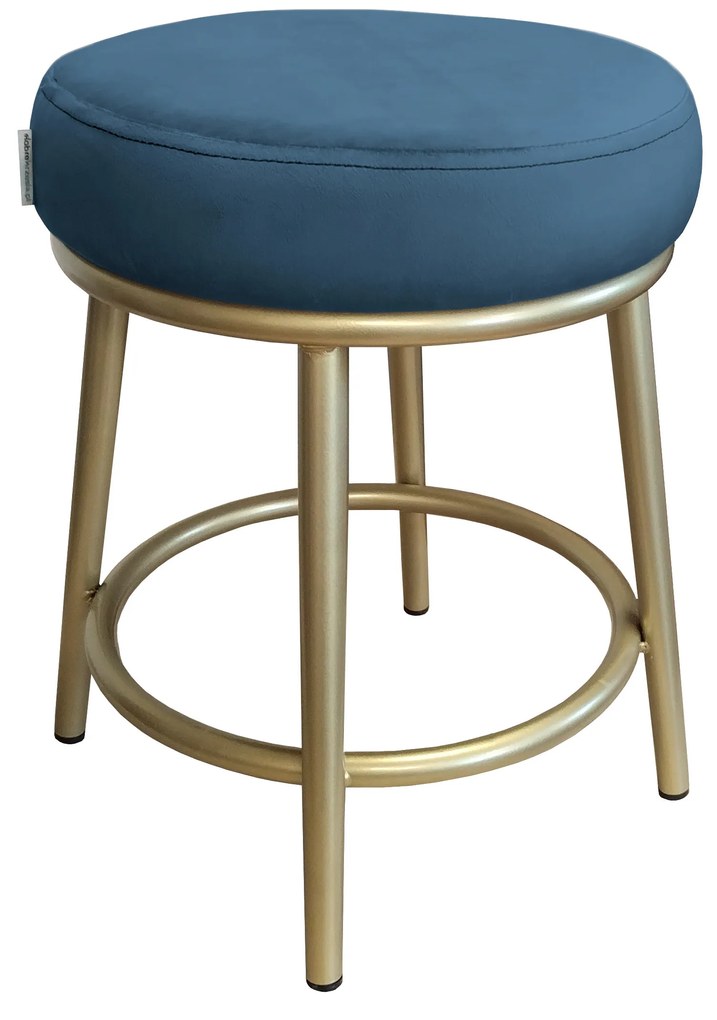 Taboret Ben noga metalowa złota MG33