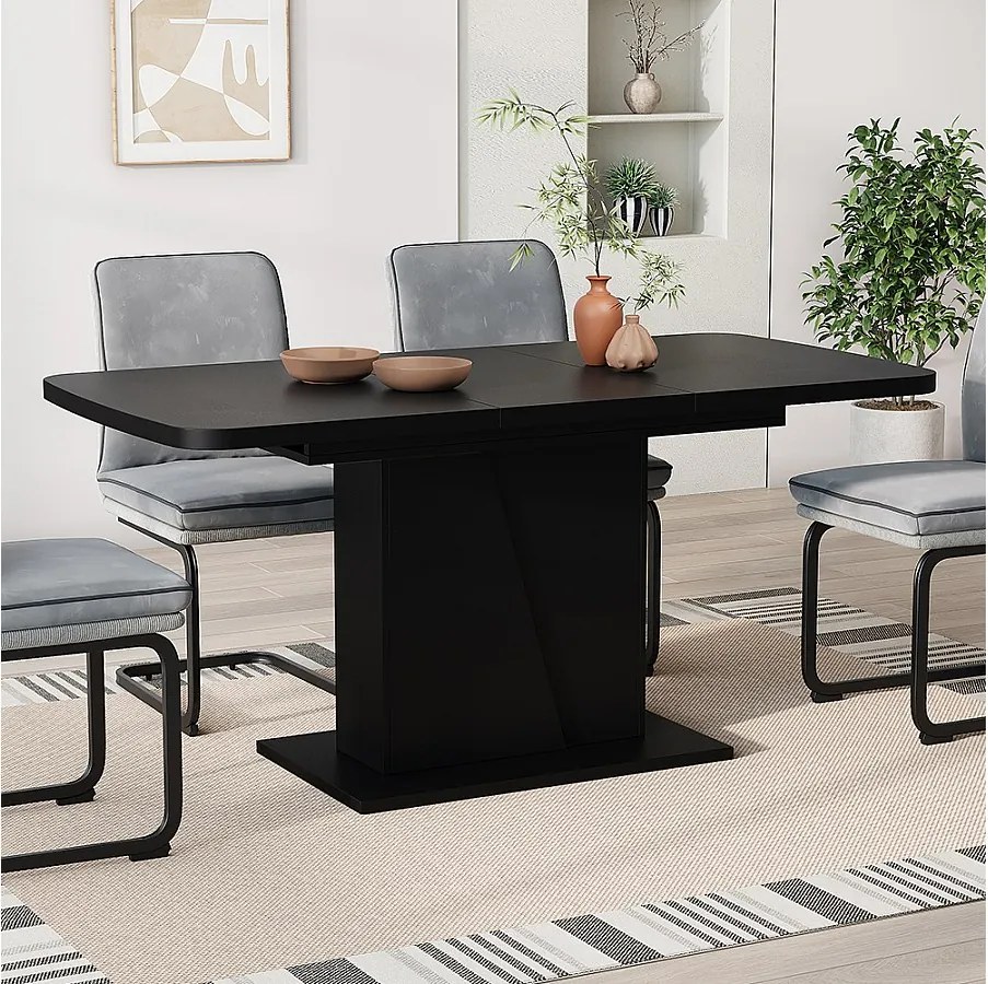 Stół jadalny czarny 120x80x77.3 fenaro