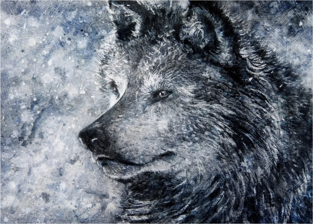 Obraz - Wilk z kreskówki (70x50 cm)
