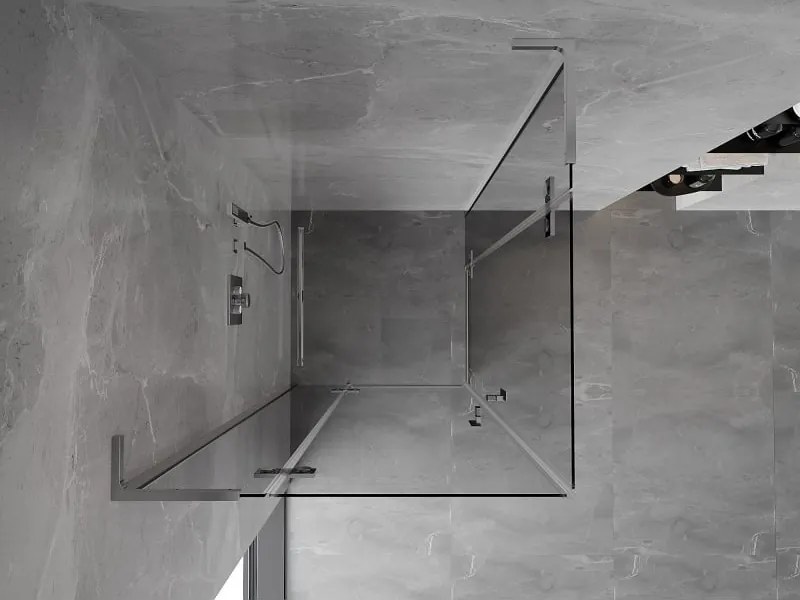 Mexen Mist-H L Duo kabina prysznicowa uchylna 85 x 85 cm, transparent, chrom - 8A5L-085L-085P-01-00