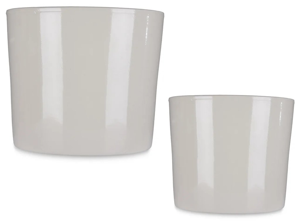 Doniczki ceramiczne MINIMAL, 2 sztuki, Ø 22 cm i Ø 27 cm