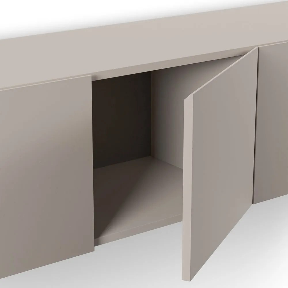 Kremowa szafka pod TV 180x38x35 cm Daroca – Marckeric