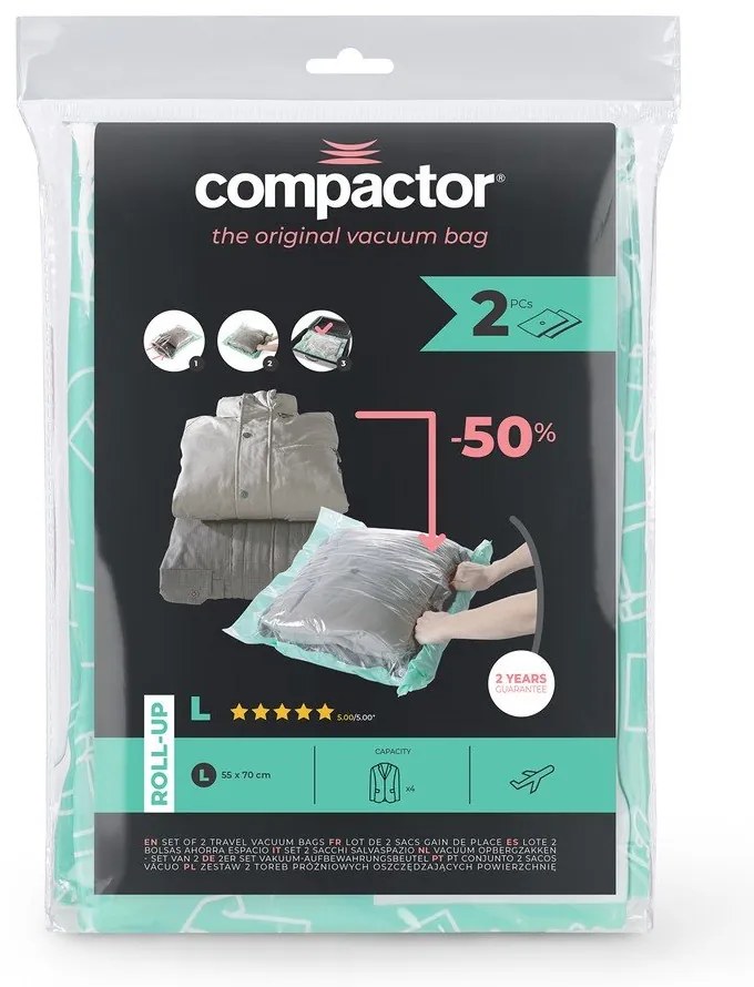 Worki próżniowe zestaw 2 szt. Roll Up L – Compactor