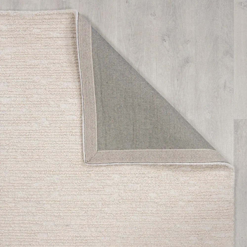 Wełniany chodnik tkany ręcznie w kolorze kości słoniowej 80x230 cm Harris Boucle – Flair Rugs