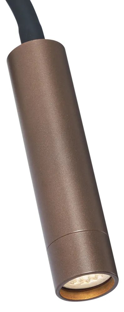 Nowoczesny Kinkiet / Lampa scienna brązowy z USB-C - Gosna Nowoczesny Oswietlenie wewnetrzne