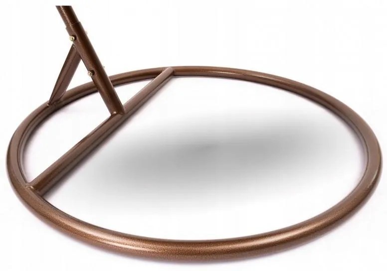 Brązowe wiszące krzesło KOKON