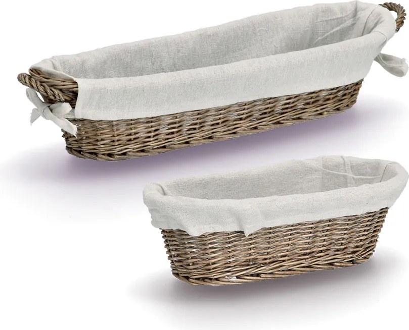 Wiklinowy koszyk na chleb, 33 x 14 x 10 cm