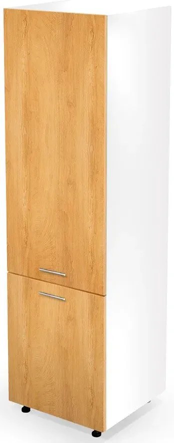 Kuchenna szafka do zabudowy lodówki dąb miodowy decor C8-S11