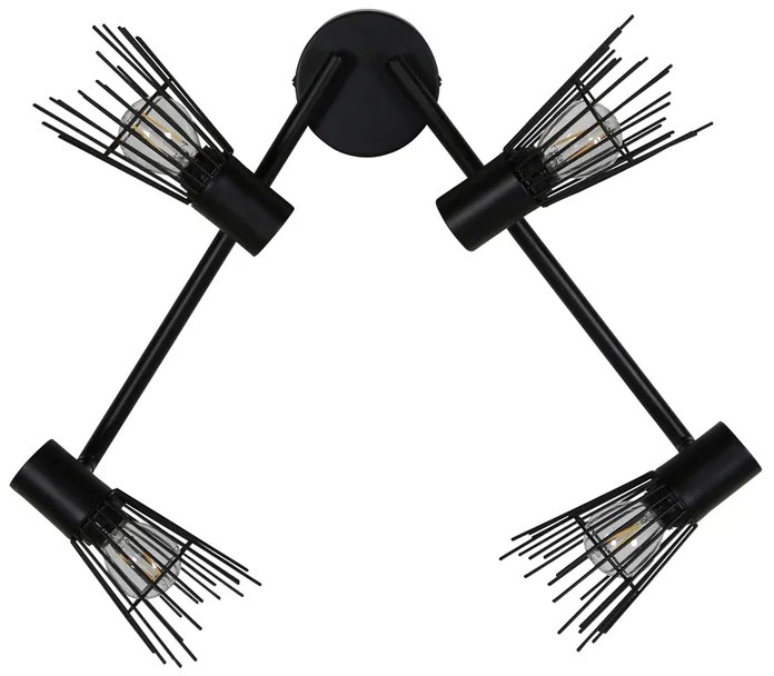 Designowa lampa ścienna PICO, czarna