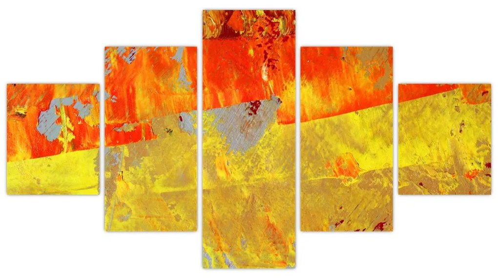 Obraz abstrakcji - malarstwo (125x70 cm)