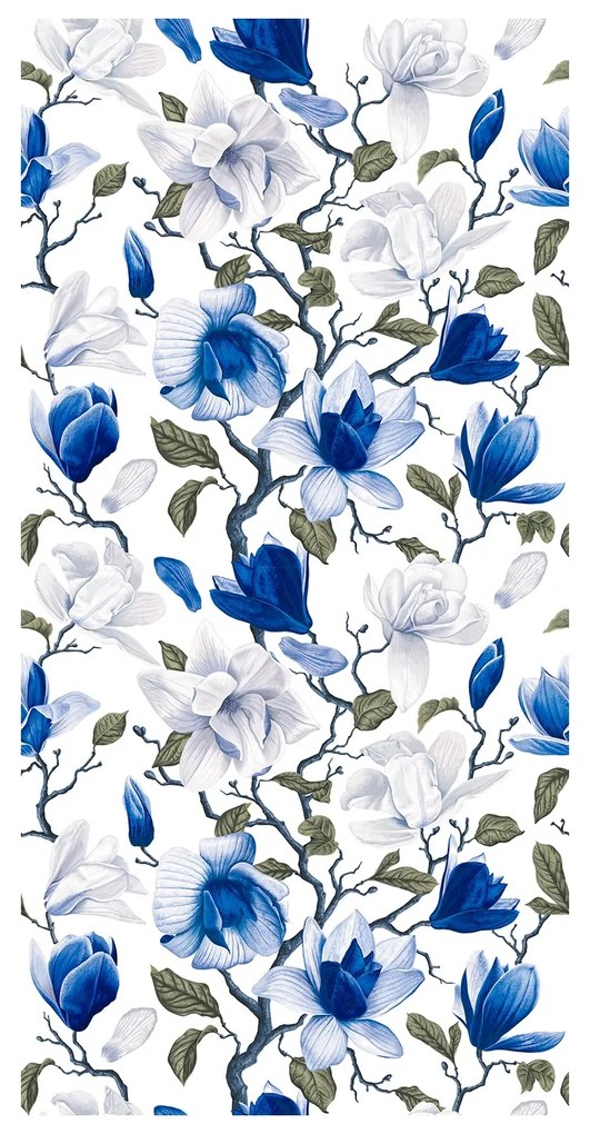 Tapeta - Niebieskie magnolie