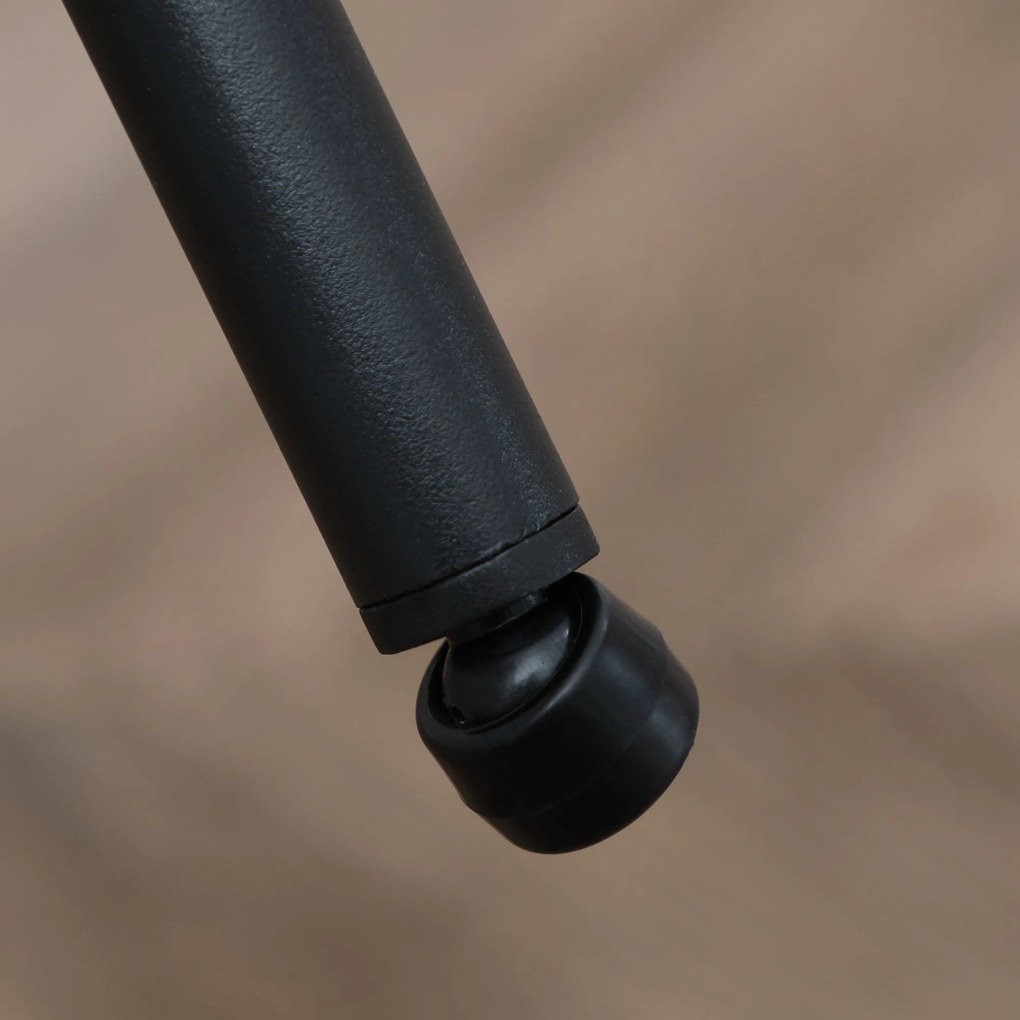 HOMCOM Krzesła do jadalni 2 sztuki wygodne tapicerowane len metalowa rama beżowe do 120 kg | Aosom PL