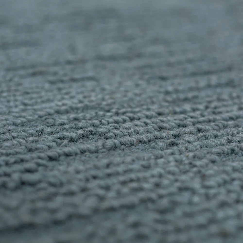 Szaroniebieski wełniany dywan tkany ręcznie 200x290 cm Harris Boucle – Flair Rugs