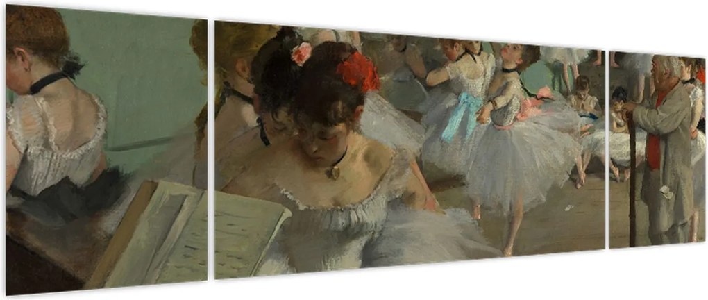 Obraz - Edgar Degas, The Dance Class, reprodukcje (170x50 cm)