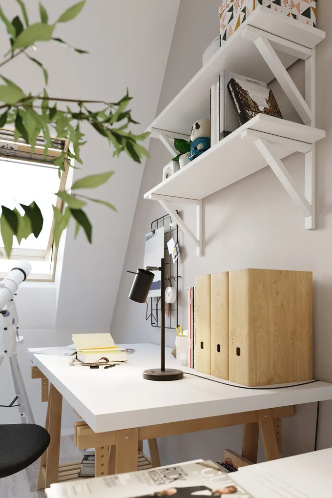 Lampa biurkowa RING czarna SOLLUX  LIGHTING