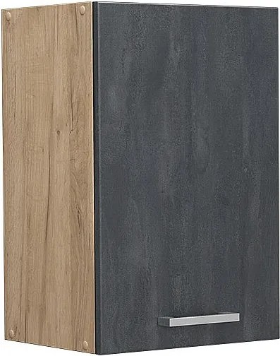 Szafka ścienna czarny beton 40x31x60 r-line