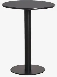 Okrągły Barowy Stół Z Naturalnego Kamienia Xiren Ø60 Cm & Czarny Marmur Marquina - Czarny - Sklum