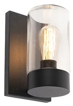 Zewnetrzna Nowoczesna lampa ścienna zewnętrzna ze stali nierdzewnej czarna IP44 - Jarra Nowoczesny Oswietlenie zewnetrzne