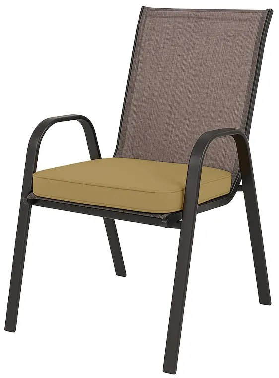 Zewnętrzna poduszka na krzesło VIREON 44x45 cm, beżowa
