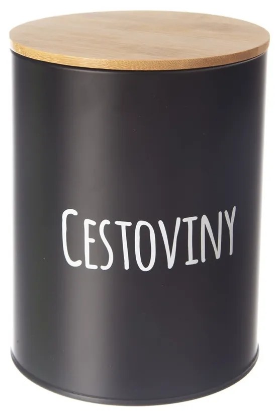 Orion Pojemnik blaszany na makaron BLACK