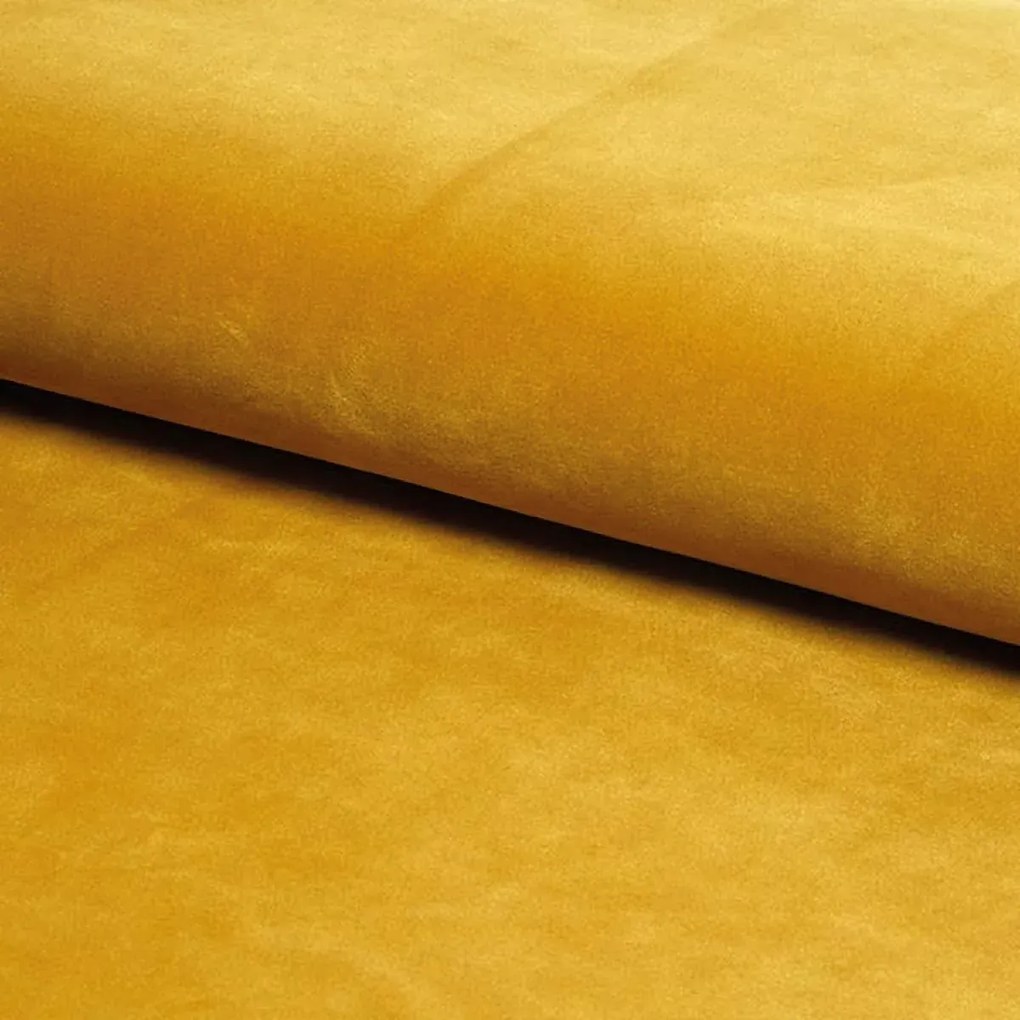 FOTEL BARON VELVET CURRY BLUVEL 68 / WENGE SIGNAL