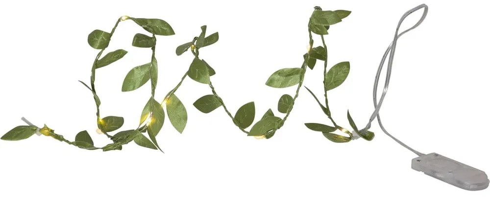 Zielona girlanda świetlna LED Star Trading Leaf, dł. 95 cm
