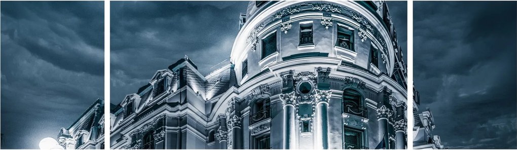 Obraz architektury w ciemności (170x50 cm)