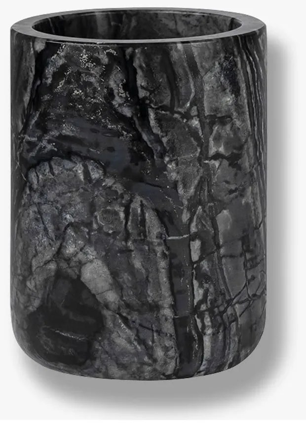 Czarny marmurowy kubek na szczoteczki do zębów Marble – Mette Ditmer Denmark