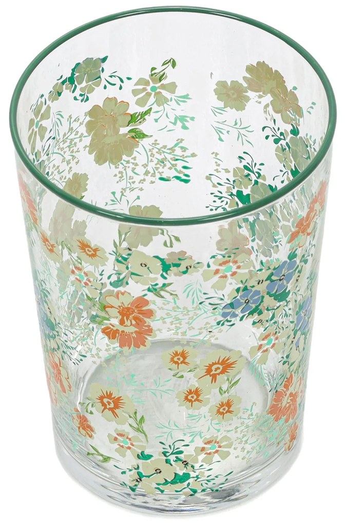 Duża szklanka w kwiatowy wzór, 510 ml