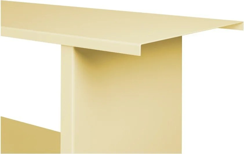 Żółty metalowy regał 160x57x37 cm Hes – noo.ma