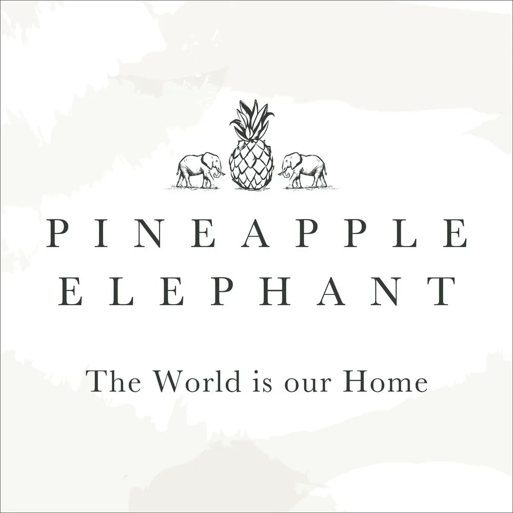 Niebieska pościel jednoosobowa 135x200 cm Zanzibar Stripe – Pineapple Elephant