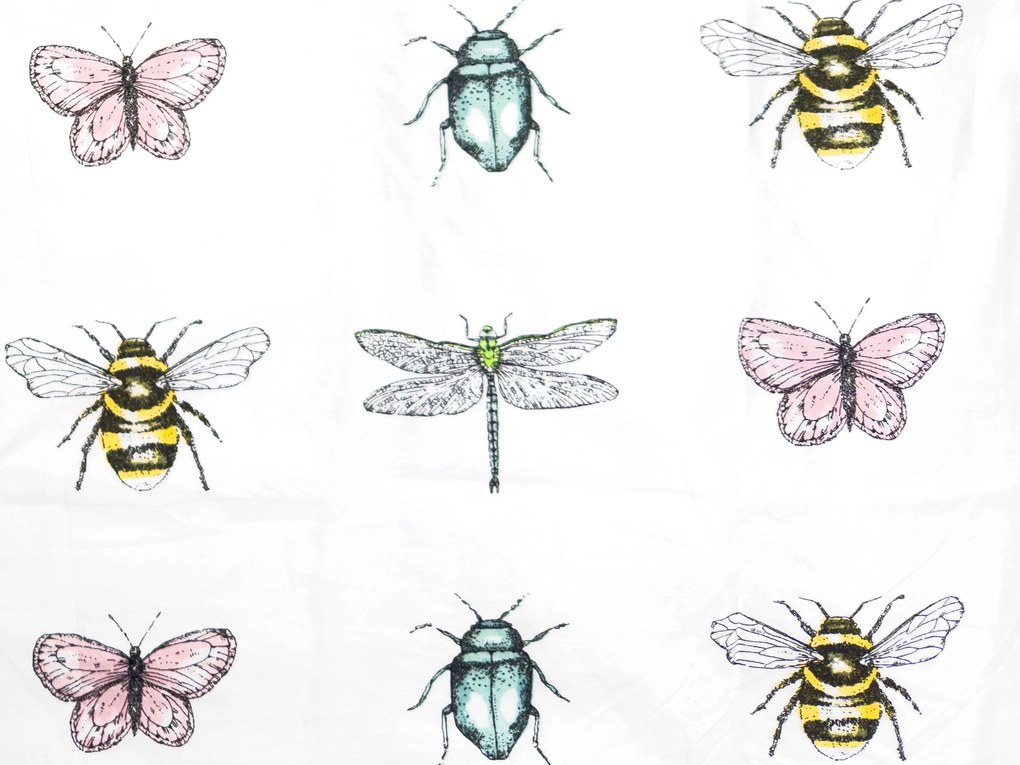 PrzytulneMieszkanie.pl PrzytulneMieszkanie.pl Bawełniana pościel do łóżeczka TINY WINGS biała Rozmiar pościeli: 45 x 65 cm | 90 x 135 cm