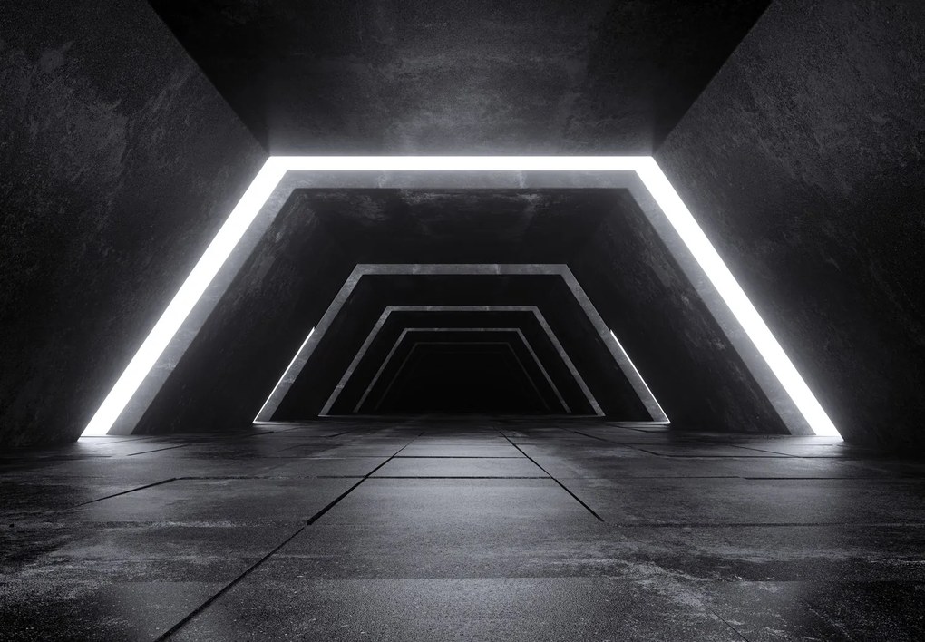 Fototapeta - Tunel 3D (196x136 cm)