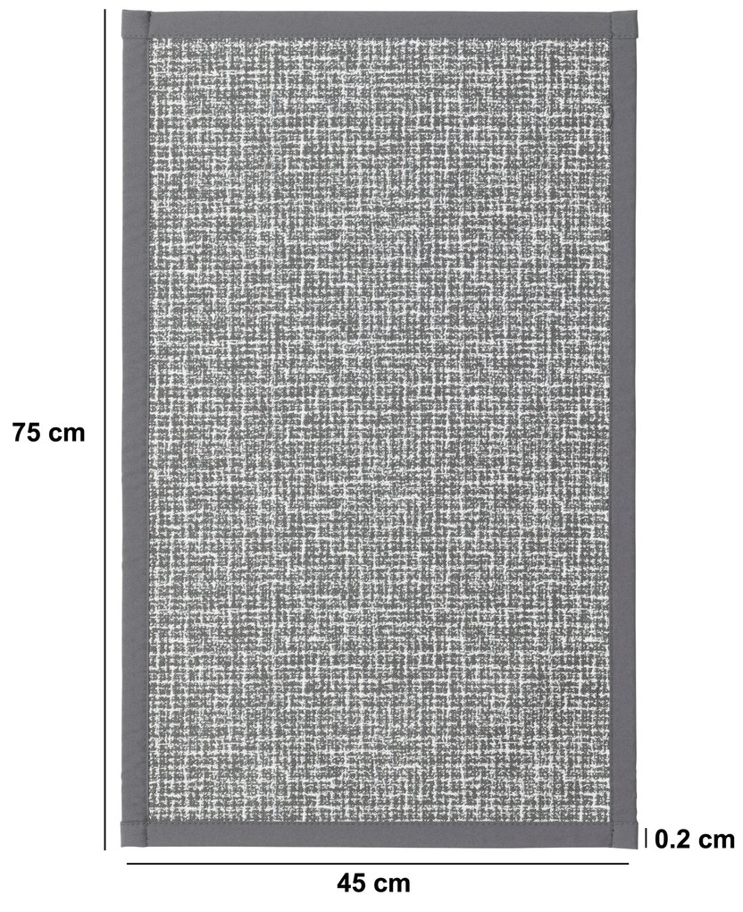 Chodnik do przedpokoju pleciony, 75 x 45 cm