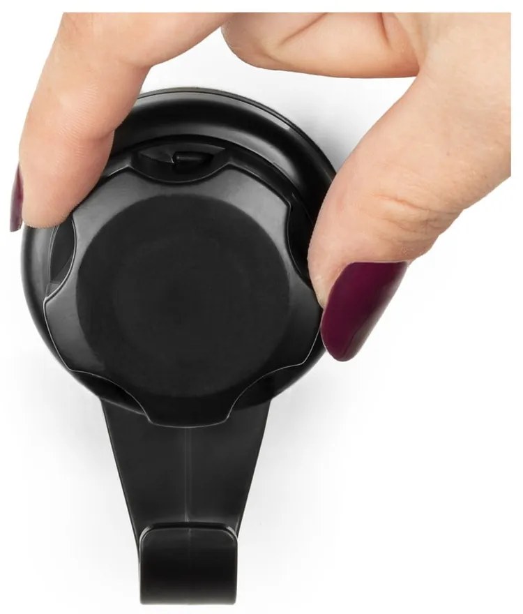 Czarne stalowe haczyki bez wiercenia zestaw 2 szt. Bestlock – Compactor