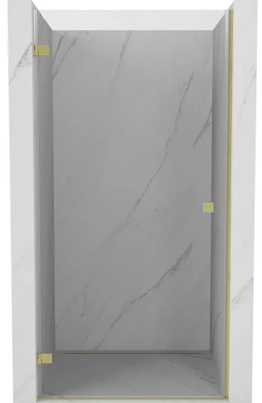 Mexen Lunar-B drzwi prysznicowe uchylne lewe 100 cm, transparent, złote szczotkowane - 832-100-000-55-00-L