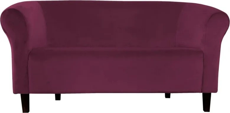 Sofa Milo tkanina Welur wygodna sofa tapicerowana do salonu i poczekalni : Kolor nogi - Venge, Kolor tkaniny - VELVET - MG02, Typ tkaniny - Velvet, Wysokość nogi - 15 cm