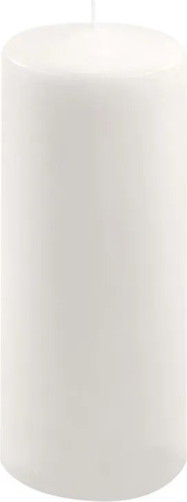 Zestaw słupkowych świec, 25 cm, Ø 10 cm, biały, 2 sztuki.